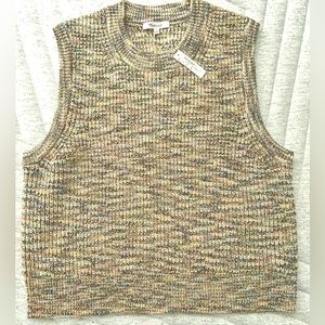 Madewell Sweater vest Space-dyed boulier new with tags Sz L